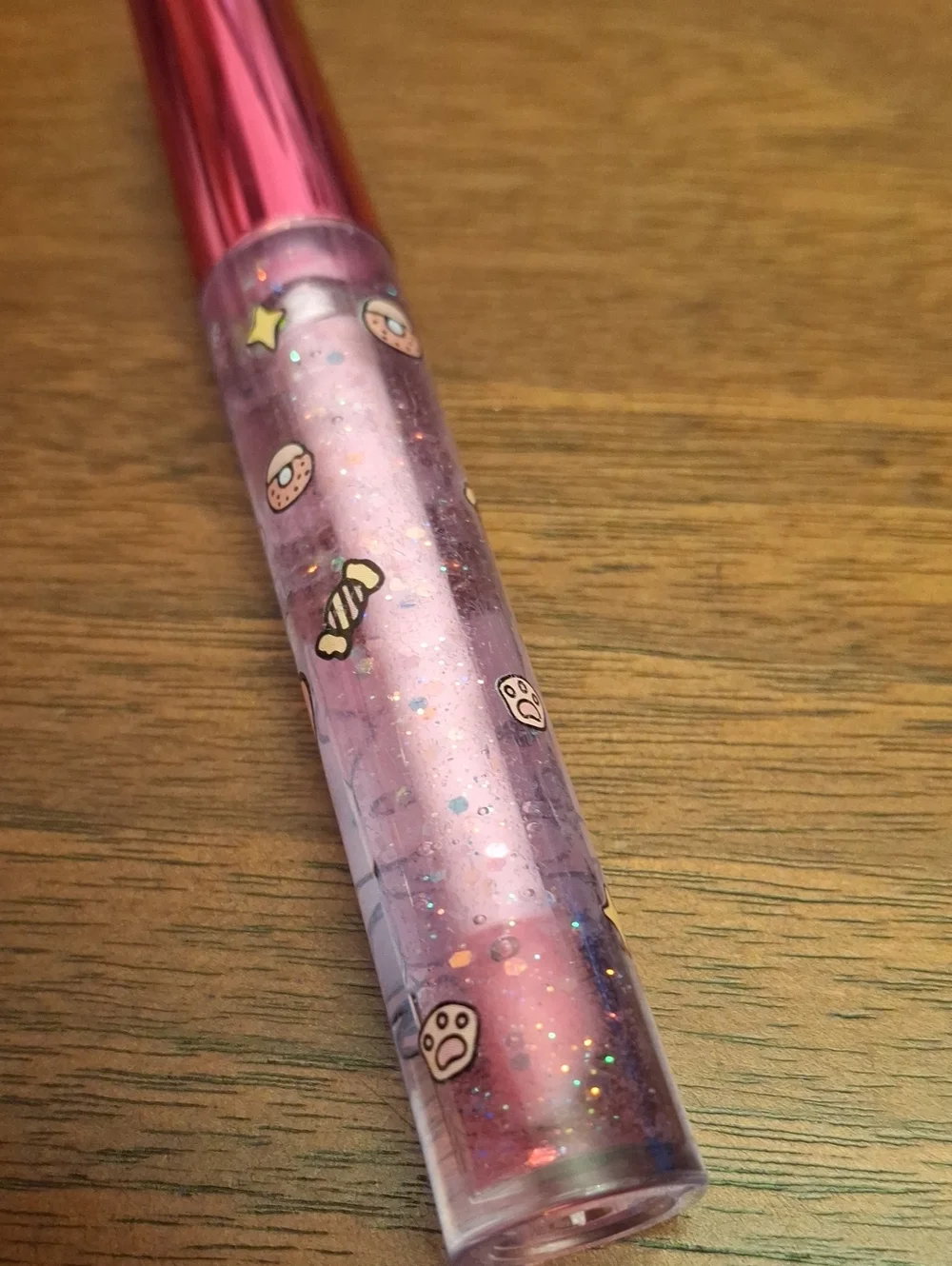Huda Matte Me Hello Kitty Pink Glitter Beauty Lip Gloss New